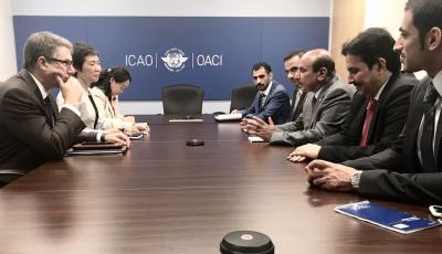 HE Minister Meets with ICAO Secretary General