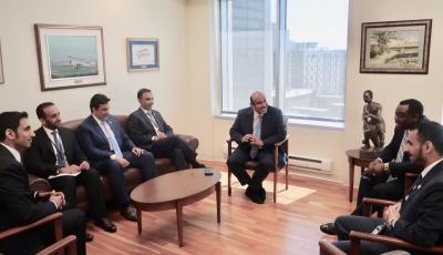 HE Minister Meets with President and Secretary General of the ICAO Council