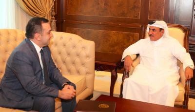 Minister Holds Talks with Tunisian, German and Azerbaijani Ambassadors to Qatar
