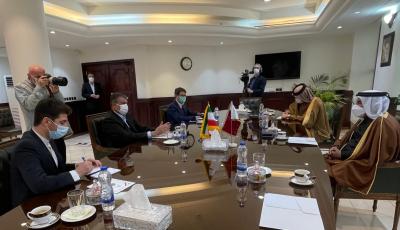 وزير المواصلات والاتصالات يجتمع مع نظيره الإيراني