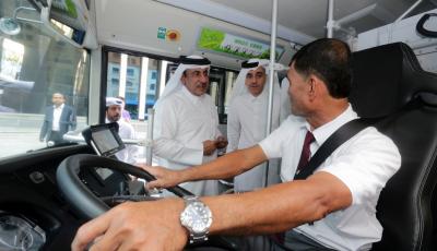 Ministry Starts Electric Bus Pilot Testing In collaboration with KAHRAMAA, Karwa